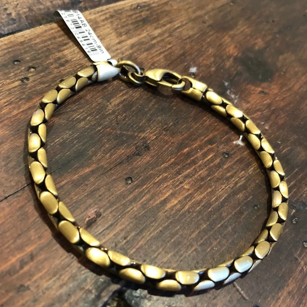 Last Ones!! 9” Solid Brass Snake Bracelet NWT